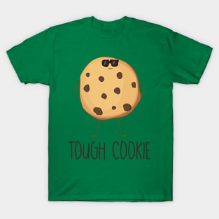 Tough Cookie Cool Funny Cookie in Sunglasses Design T-Shirt